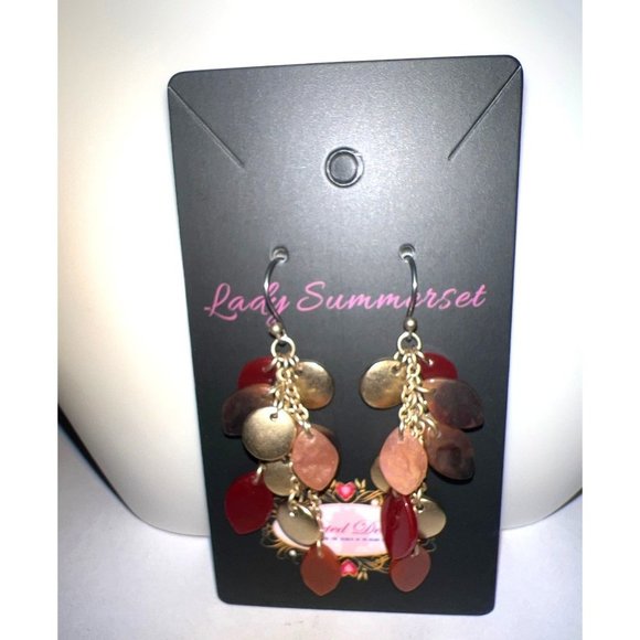 Vintage Cha-Cha Red Earrings - Picture 5 of 5